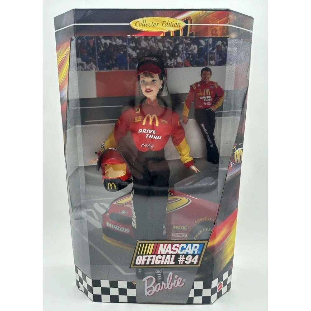 1999 BARBIE NASCAR #94 BILL ELLIOTT MCDONALDS COLLECTOR EDITION 22954 NEW